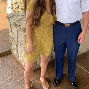 green floral american eagle dress